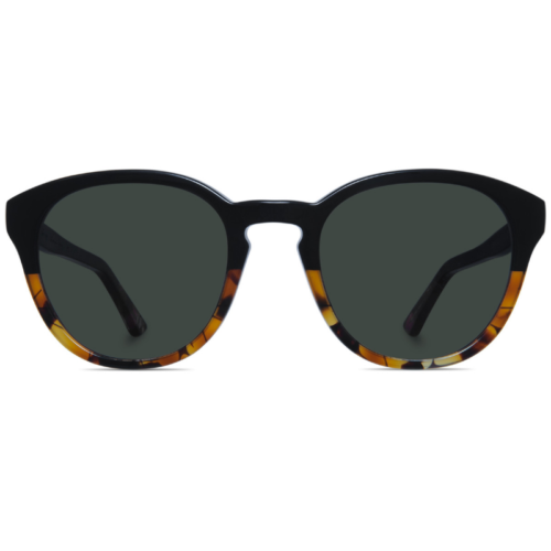 Classic round two-toned sunglasses with G15 lenses