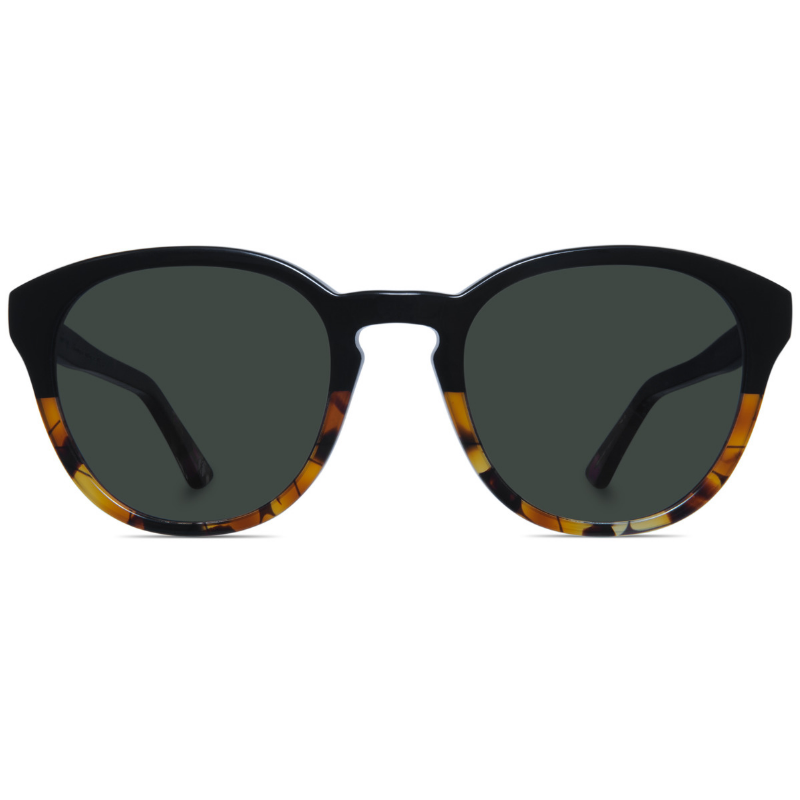 Classic round two-toned sunglasses with G15 lenses