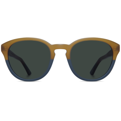 Classic round two-toned sunglasses with G15 lens