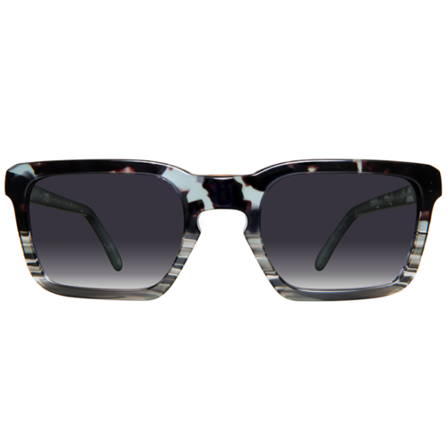 Squared sunglasses with grey gradient lenses