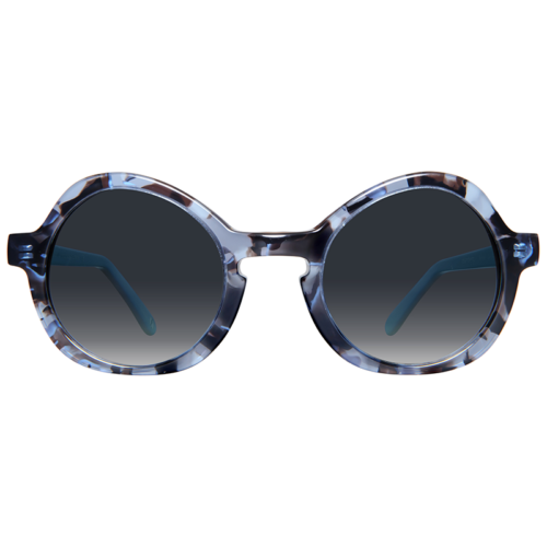Round sunglasses with gradient lenses